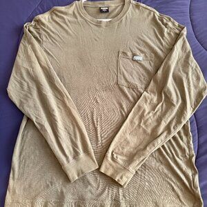 Mens Filson Cotton Long Sleeve Tshirt L Green